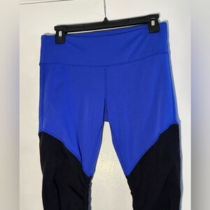 Women’s Alo Yoga Size Medium Electric Blue/Black Goddess 2 Leggings